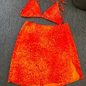 Motel Rocks Bra and Skirt Set